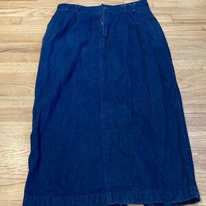 Classic Blue Denim Skirt